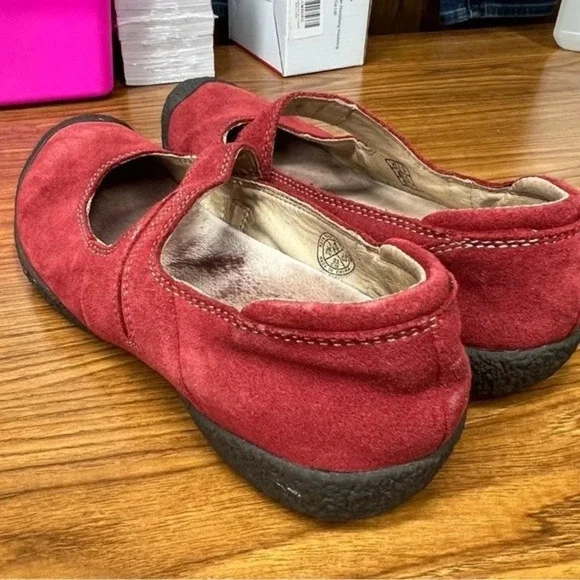Keen Red Mary Jane Shoes Size 6 - Picture 3 of 10